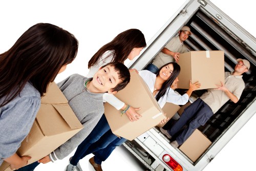 Professional packing materials and boxed household items ready for a move in Sutton