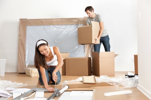 Commercial moving team planning a business relocation in Sutton