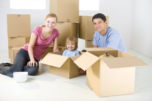 Home moving team preparing a residential move in Sutton