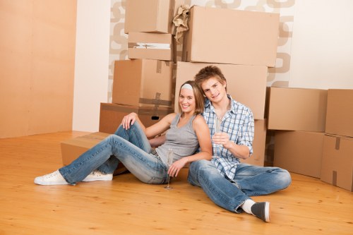 Removals van ready for a house move in Sutton