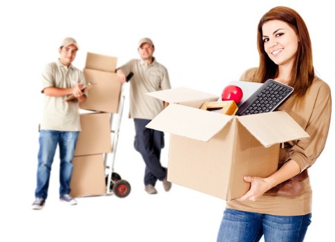 Packed household items ready for transport under service terms