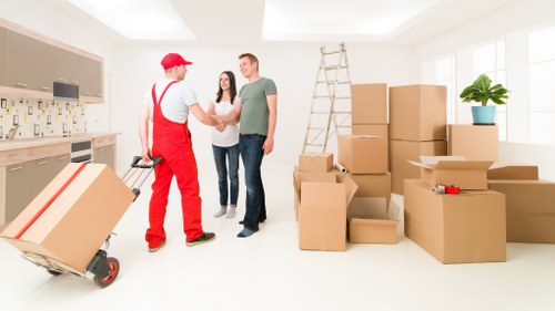Packing and transport support for an office move in Sutton