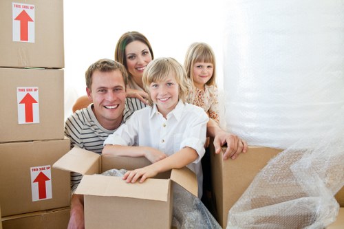 Moving van prepared for a Sutton residential relocation