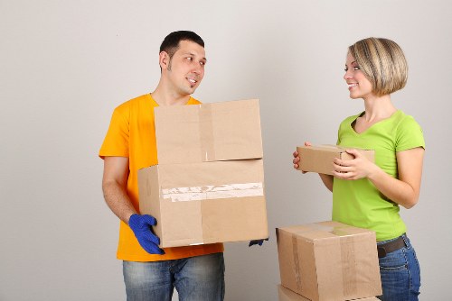 Local moving team working at a Sutton residential property